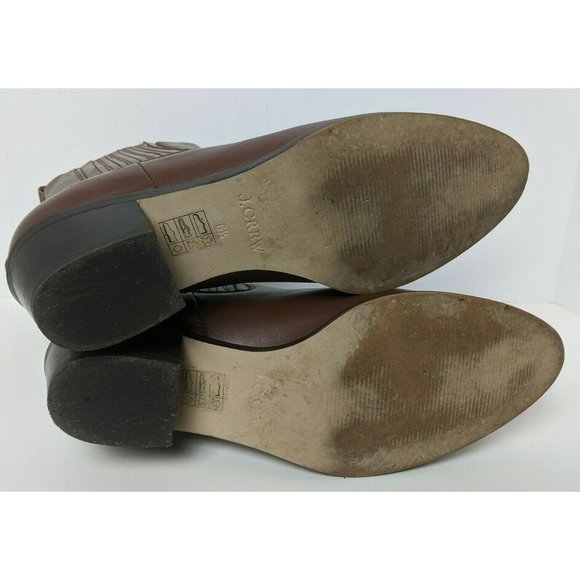 Womens J. Crew Chelsea‎ Ankle Boots Brown Leather 03002 6.5 - Picture 7 of 10